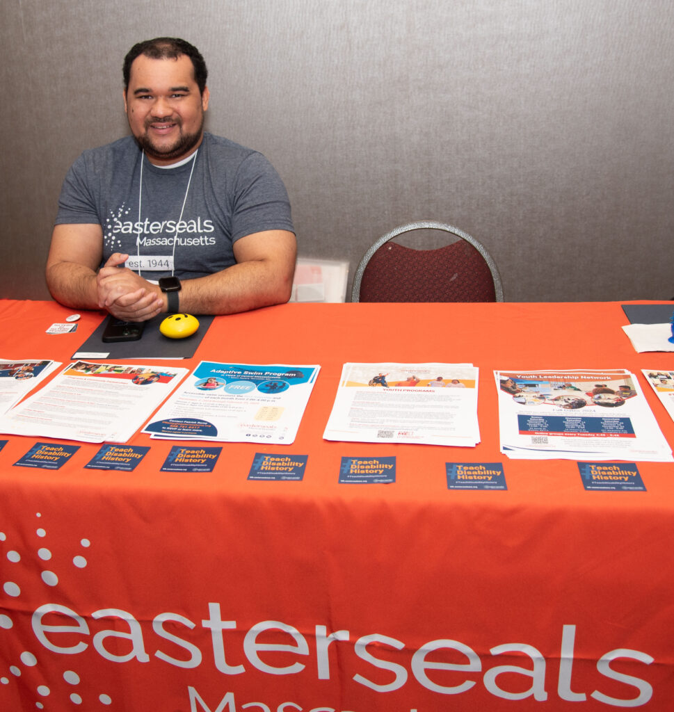 Easterseals MA table with one representative