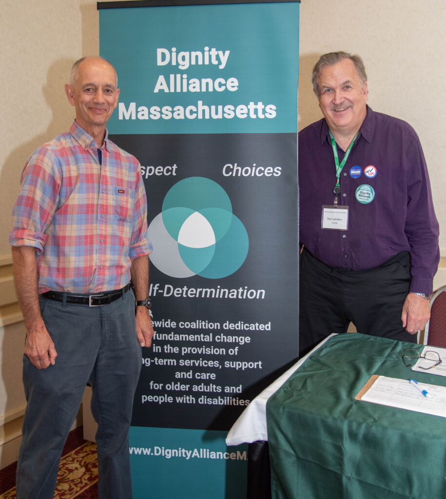 Dignity Alliance table with 2 representatives