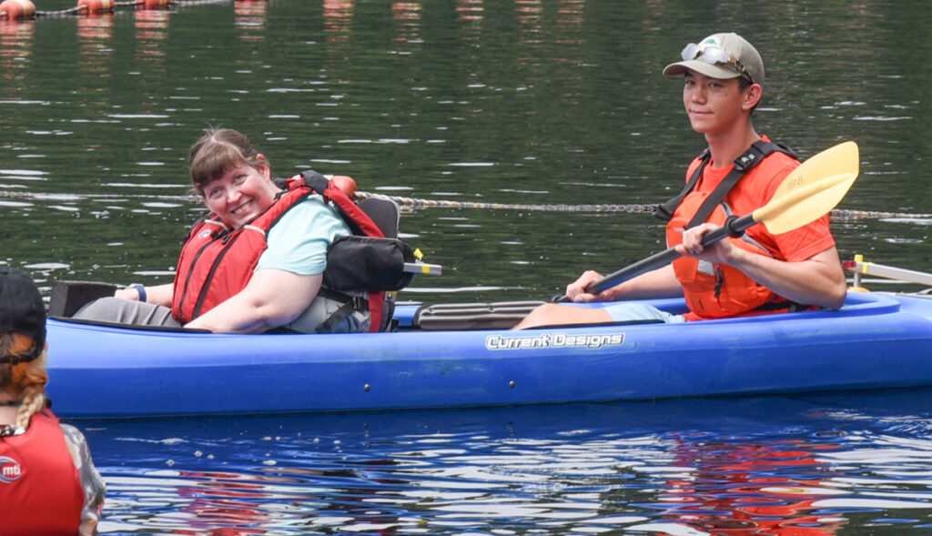 Happy kayaker at 2024 ADA