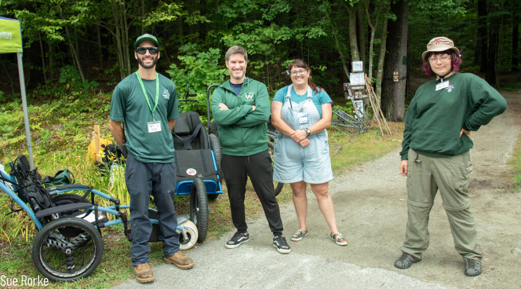 DCR staff at nature trail