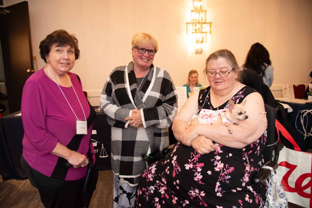 three women