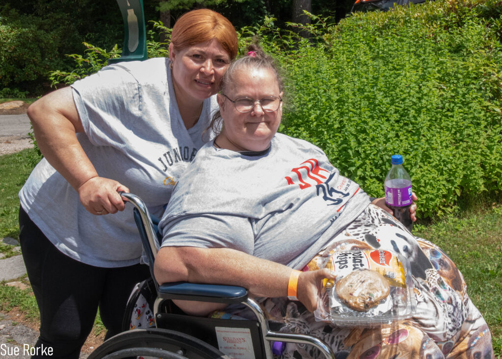 Tammy with helper