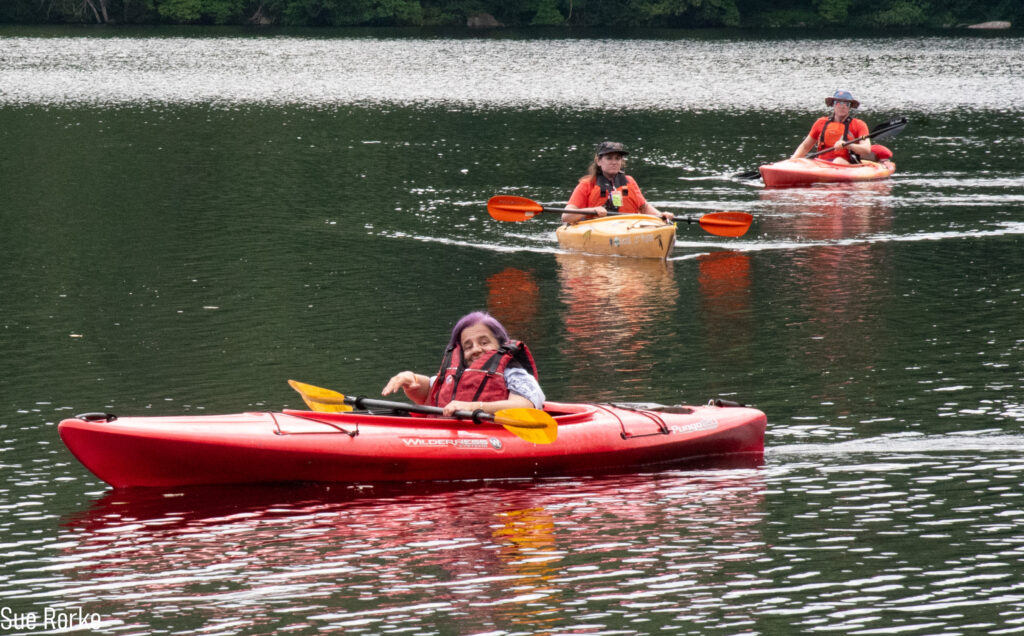 Colleen in kayak