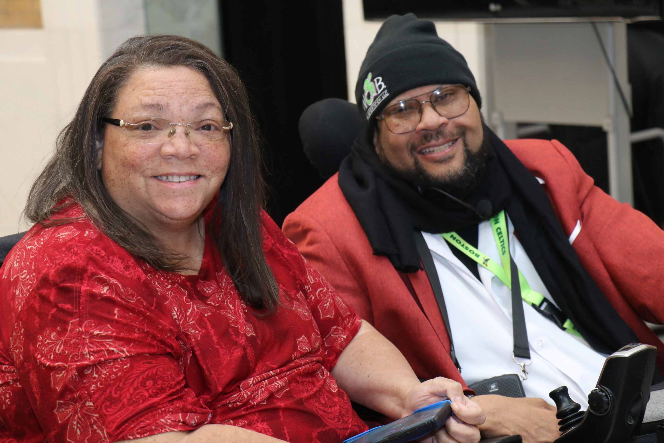 Nancy Garr-Colzie and Manny Guerra smiling