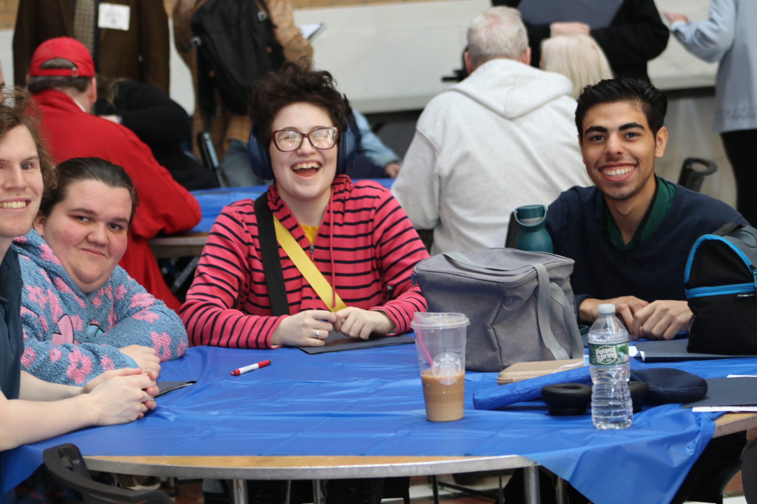 Staff and consumers from MetroWest Center for Independent Living smiling