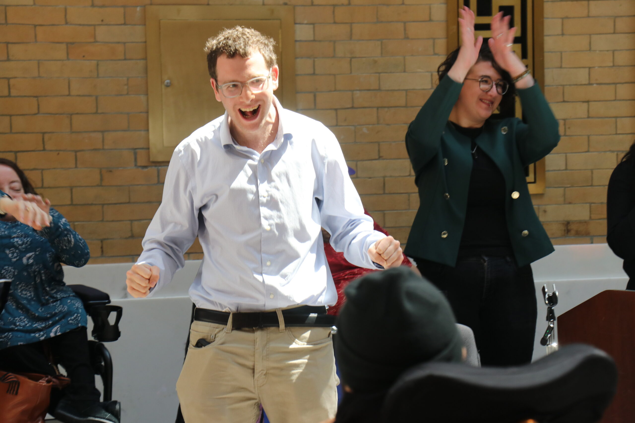 Benji Kemper cheering
