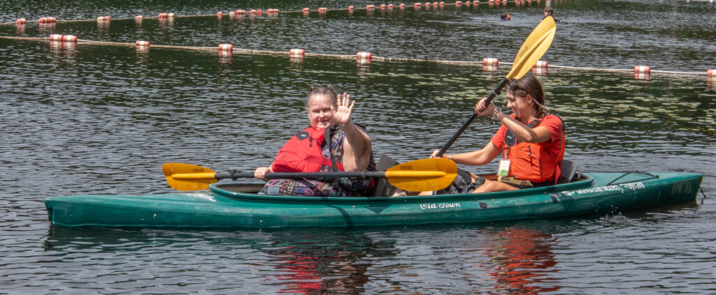 Tammy kayaking