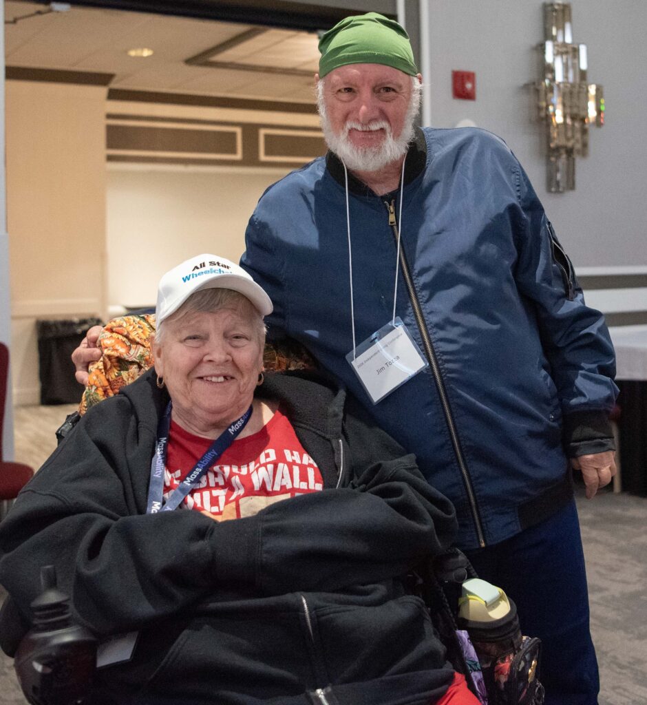 Two people posing for a photo